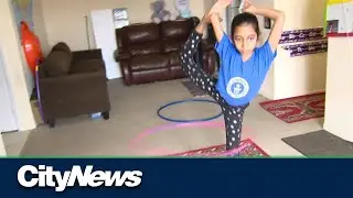 Spinning hula hoop records