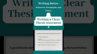 Writing a Clear Thesis Statement #essay # #howtowriteessay  #academicwriting