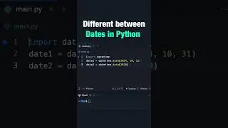 Difference between two Dates in Python  #softlinks #python  #softwaredevelopment