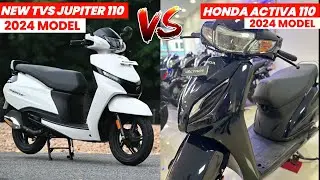 Tvs Jupiter 110 VS Honda Activa 110 2024 Model🔥| More Mileage | On Road Price | Best Scooty in 110cc