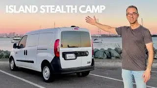 VanLife Stealth Camping & Cooking on an Island with My Dog 🏝️