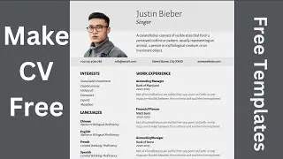 Make your resume for free | free Templates