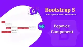 Bootstrap 5 popover  component.