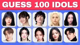 GUESS 100 KPOP IDOLS IN 3 SECONDS | MOST POPULAR IDOLS | KPOP QUIZ 2024