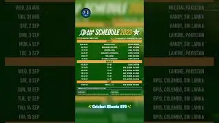 PCB announced Asia Cup 2023 schedule | PAK can play 2 matches at home | 4 venues for Asia Cup