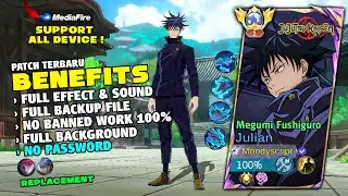 NEW! Script Skin Julian Jujutsu Kaisen Fushiguro Megumi No Password Full Effect & Voice | New Patch