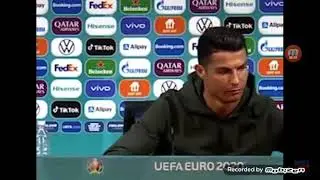 Ronaldo kola içmeyin su için dedi