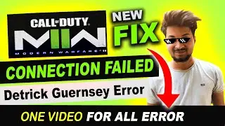 Modern Warfare 2 Connection Failed #Detrick Guernsey Error/#Puget-Altus Error || by borntoplaygames