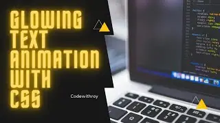How to make glowing text in CSS3 Animation | CSS3 Glowing text animation | CSS Effects