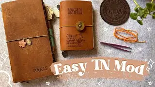 How I add extra strings to my Midori Traveler's Notebook | Super Easy Mod V. 2