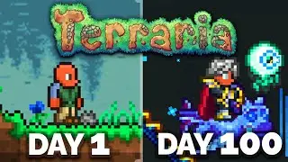 I Spent 100 Days in Terraria Master Mode...