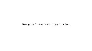 Intro of RecycleView Part 3