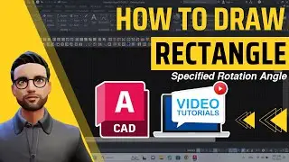 How to draw a Rectangle at a specified rotation angle in AutoCAD - Quick tips to save time