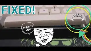 Easiest way to fix your spacebar keycap (pop up) problem!