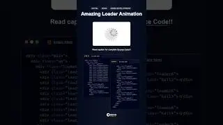 Amazing Loader Animation with CSS #css #webdesign #coding #programming #shorts