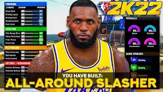 NBA 2K22 BEST SLASHER BUILD - MOST DOMINANT BUILD - DEMIGOD SMALL FORWARD BUILD 2K22 CURRENT GEN