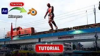 Import After Effects Tracking Data into Blender with Mixamo Rigging | Blender Tutorial | No Plugin