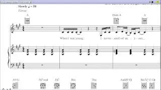 All By Myself by Celine Dion - Piano Sheet Music:Teaser