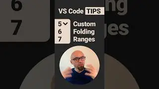 VS Code Tips — Custom Folding Ranges #vscode