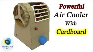 How to Make A Powerful Air Cooler At Home More Cool Like AC with Cardboard || Homemade Air Cooler