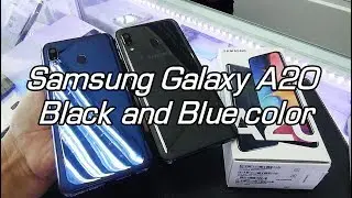 Samsung Galaxy A20 Black and Blue color