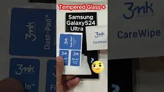 Samsung Galaxy S24 Ultra Screen Protector Installation 3mk Tempered Glass+ #samsung #samsunggalaxy