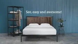 Zinus | Wesley Wood and Metal Platform Bed Assembly Instructions