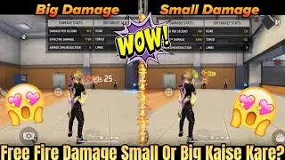 FF Damage Indicator Setting | Free Fire Big Damage Small Damage Setting | Free Fire Damage Setting