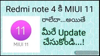 Redmi Note 4/4X Miui11 update | MIUI 11 OTA Update for Redmi Note || In Telugu