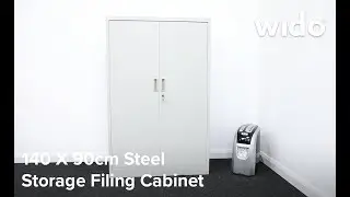 Wido Metal Filing Cabinet 140 x 90cm Product Video (MCABINETM)