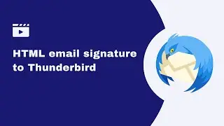 Adding an HTML email signature to Thunderbird with Bybrand