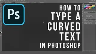 How to Type a Curved Text in Photoshop | Text on a Path Tutorial | Photoshop Tips&Tricks