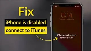 iPhone is disabled connect to iTunes| Reset iPhone Passcode 2020