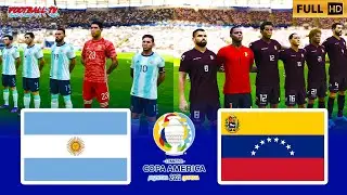 PES 2021 - ARGENTINA vs VENEZUELA - Copa America 2021 - Gameplay PC