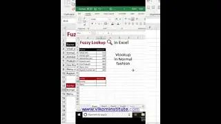 Fuzzy Lookup in excel|