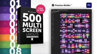 Multi Screen Layouts Pack for Premiere Pro | Premiere Pro Template