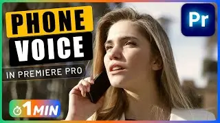 How to Change Voice like it Comes from PHONE in Premiere Pro