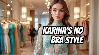 [4K] Transparent Try On Haul with Karina Brix | No Bra See Through Clothes
