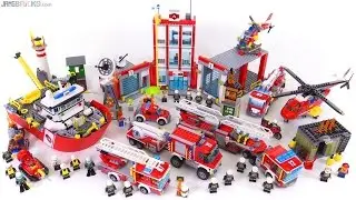 LEGO City 2016 Firefighting sets together!