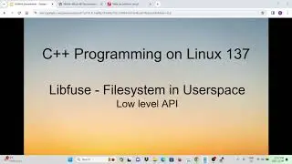 C++ Programming on Linux - Libfuse Low level API