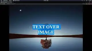 How to add text over image - HTML & CSS