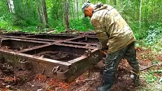 НАШЕЛ ПЛАТФОТМУ И ПИЛЮ ПОТИХОНЬКУ! ВТОРЫЕ СУТКИ В ТАЙГЕ. Вездеход рвёт кардан от нагрузки!