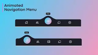 Magic Navigation Menu Indicator using Html CSS & Javascript - Animated Navigation Menu Design