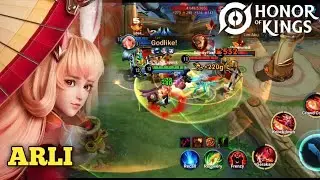 Susah banget pakek hero arli, tapi ada enaknya juga sih (ARLI GAMEPLAY - HONOR OFF KING)