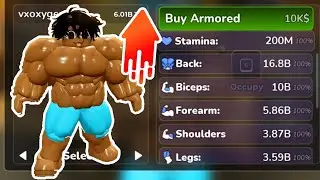 How to get big insanely fast (no gamepasses) Gym League Beginners Guide Roblox