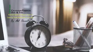 Add Or Subtract Hours From A Date & Time Field With Formulas