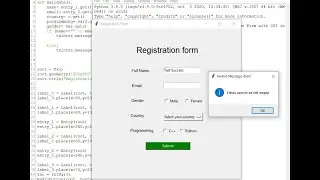 Registration Form in Tkinter Python with source code | Source Code & Projects