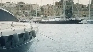 Yachts And Boats In Malta Stock Video