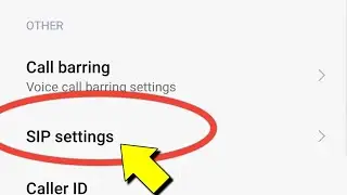 Sip Settings | Sip Settings Kya Hai | Sip Settings Mobile Phone