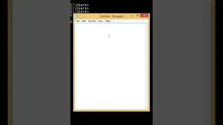 How to open notepad using cmd in windows?